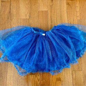 Girl Sparkling Royal Blue Kids Skirt 5/6